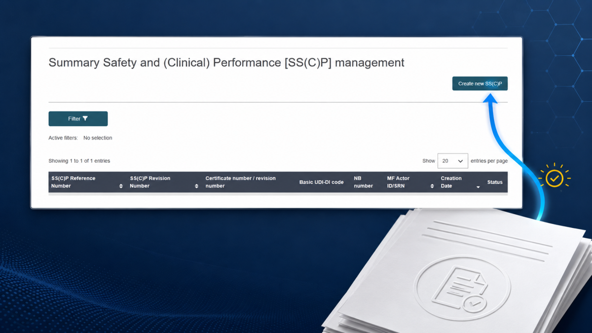 EUDAMED: Manufacturers take over SSCP and SSP upload