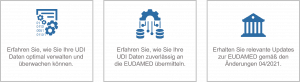 Demo-Themen: UDI-Datenverwaltung, EUDAMED-Übertragung und Änderungen vom April 2021