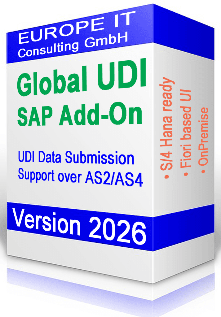 Global UDI SAP Add-On, Version 2026
