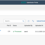 FDA eMDR submission Excel upload and processing in the Global Submission Portal's FDA eMDR module