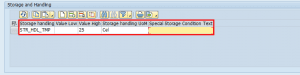 Enter Storage and Handling Types in the SAP Add-On for the FDA