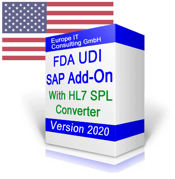 Produktillustration des FDA UDI SAP Add-Ons, Version 2020
